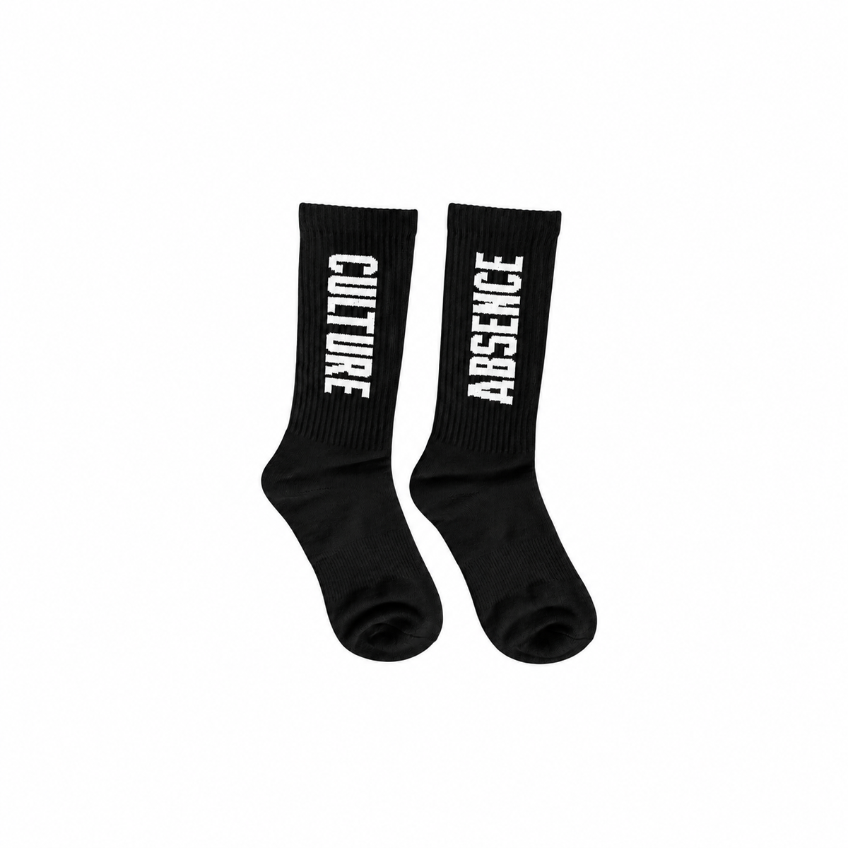 CULTURE LOGO SOCKS BLACK