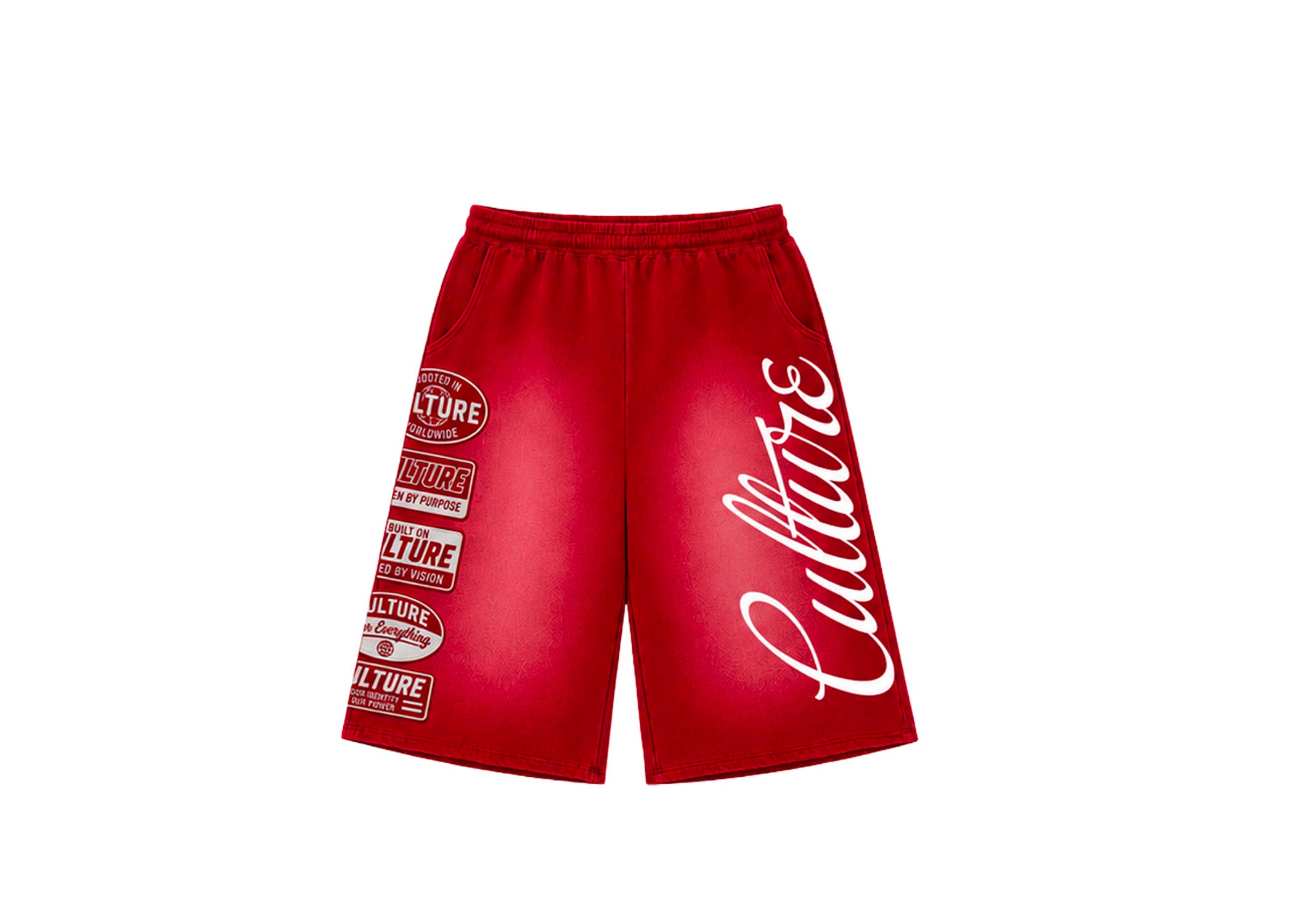 Red Culture Shorts