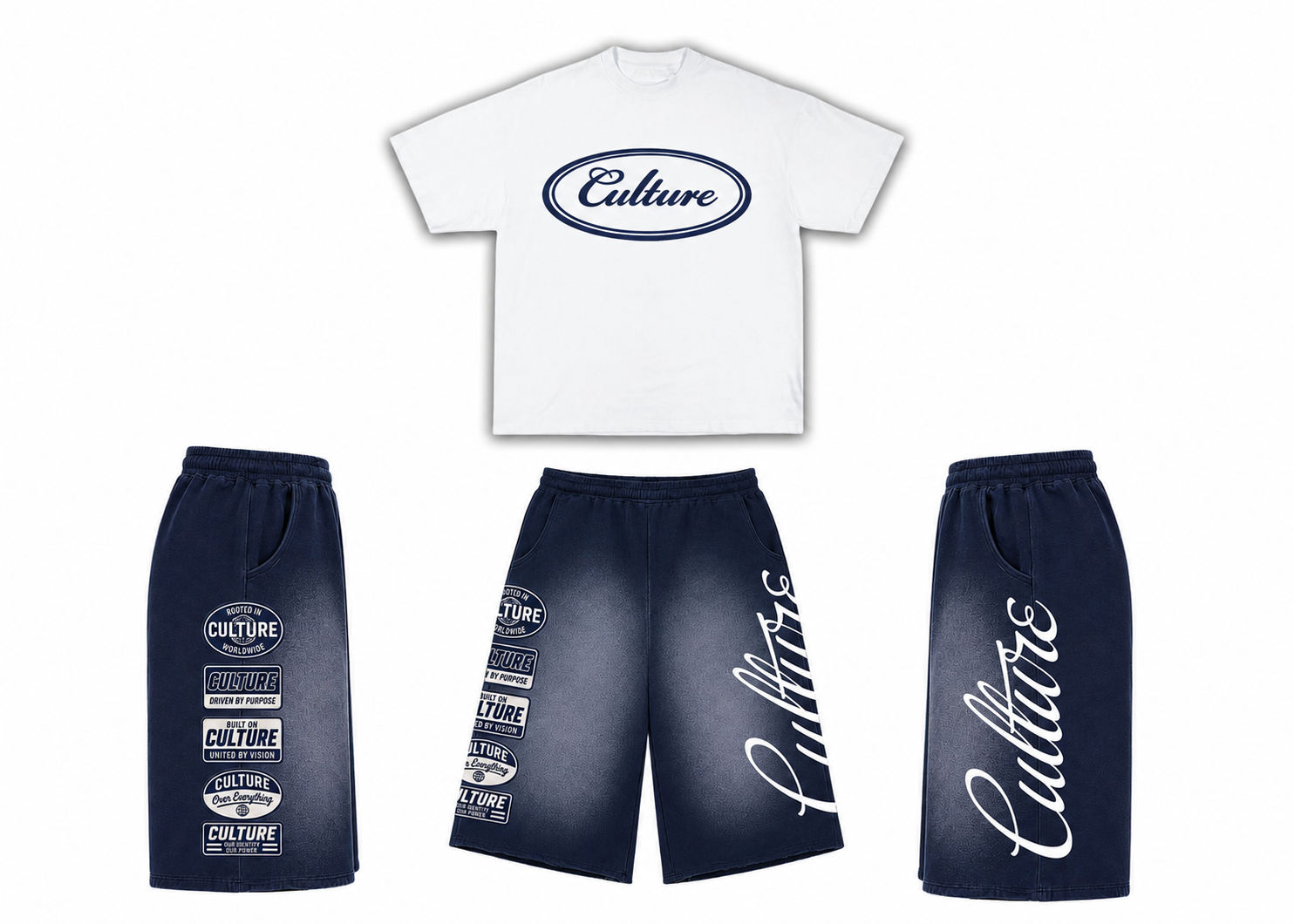 Navy Culture Shorts