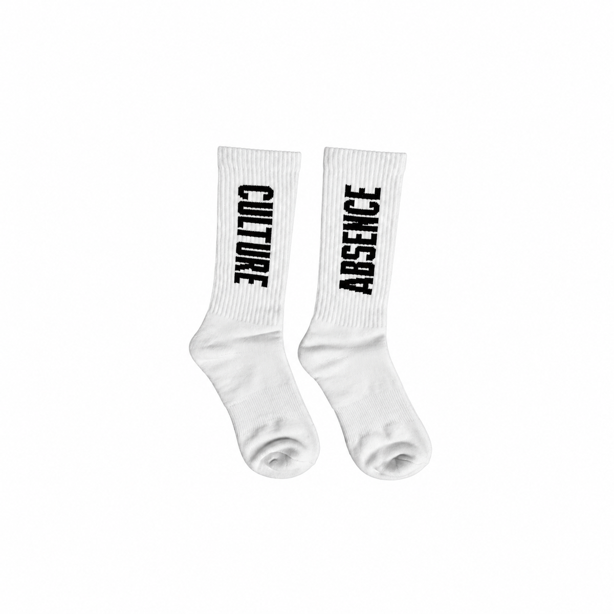 CULTURE LOGO SOCKS WHITE